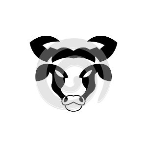 cow logo modern sign template. Tattoo stylish.