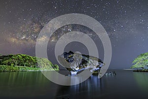 Cow Rock and the MilkyWay photo