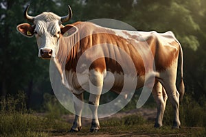 cow's udder being milked by a farmer in a dairy farm