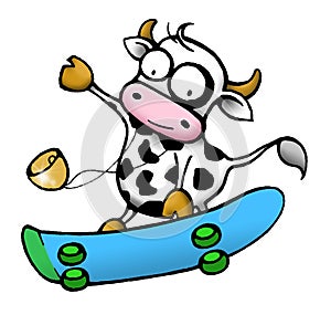 Cow series - skateboard