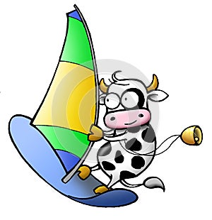 Cow series - windsurf photo