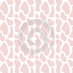 Cow Skin Texture. Cow Dairy Farm Spotted Vector Pattern Background. Calf, Camouflage Pattern