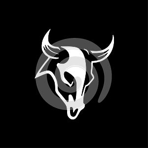 Cow skull - high quality vector logo - vector illustration ideal for t-shirt graphic