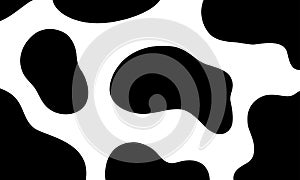 Cow spots black and white single pattern