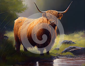 The Majestic Scottish Cow: A Whisky-Drinking Schultz Catchlight Adventure photo