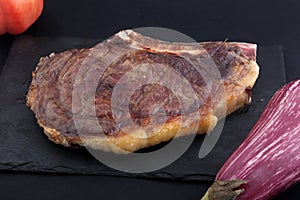 Cow steak as meat high gastronomy