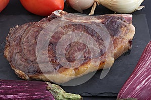 Cow steak as meat high gastronomy