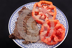 Cow steak as meat high gastronomy