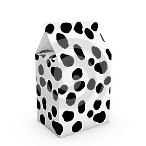 Cow texture milk box