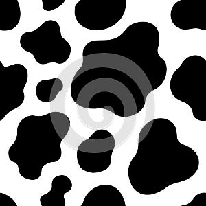 print spot skin fur cow texture pattern repeated seamless black and white photo