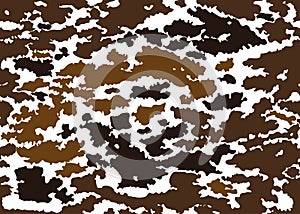 Cow texture pattern repeated seamless brown black and white lactic chocolate animal jungle print spot skin fur milk day