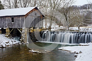 Cowans mill, winter, Lee County Virginia