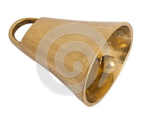 Cowbell on white background photo