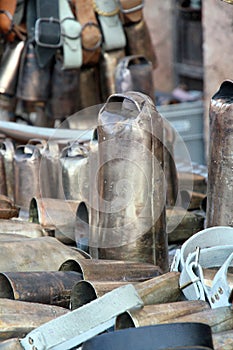 Cowbells on market stall