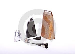 Cowbells White Background
