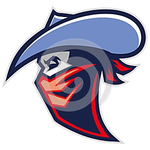 Cowboy bandit mascot