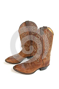 Cowboy Boots Isolated on White