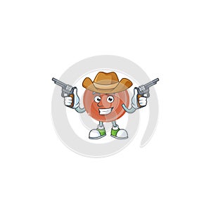 Cowboy bronze coin cartoon character for collection.