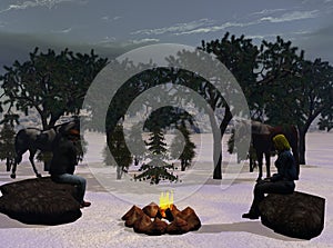 Cowboy Christmas Eve