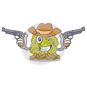 Cowboy green coral reef in character shape