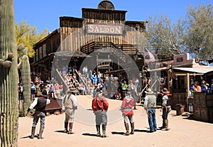 Cowboy Gunfighters at Goldfield Ghost Town