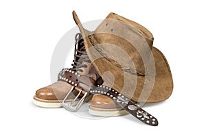 Cowboy hat and accessories