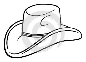 Cowboy hat drawing