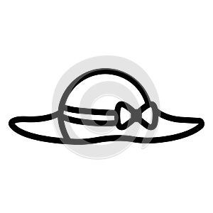 Cowboy hat, floppy hat Isolated Vector icon which can be easily modified or edited