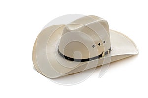 Cowboy hat on white