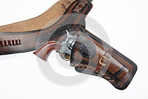 Cowboy Holster And Revolver