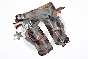 Cowboy Holster And Revolver
