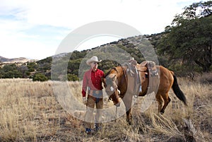 Cowboy and Horse