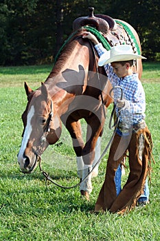 Cowboy and Horse