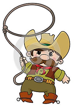 Cowboy with lasso