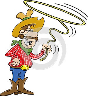 Cowboy with a lasso