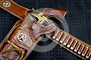 Cowboy 45 Pistol and Holster. photo