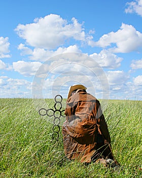 Cowboy Praying