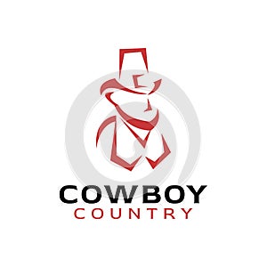 Cowboy Rodeo Logo insignia