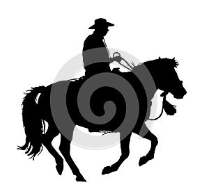 Cowboy Silhouette logo ~