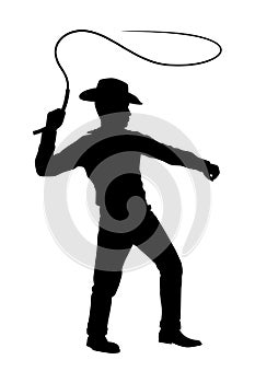 Cowboy silhouette vector