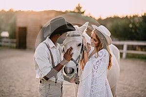 Cowboy style wedding.