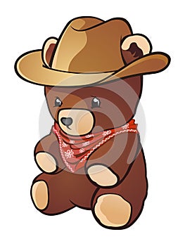 Cowboy Teddy Bear photo