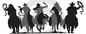 Cowboys Silhouette photo