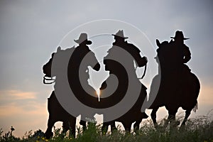 Cowboys Silhouette photo