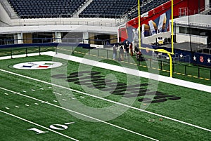 Cowboys STadium End Zone Interview