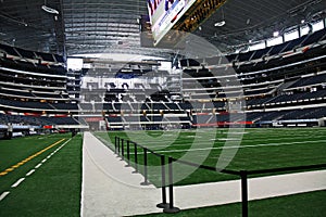 Cowboys Stadium Super Bowl End Zone and Field