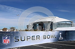 Cowboys Stadium Super Bowl Sign