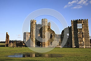 Cowdray Ruins in Midhurst, West Sussex, England