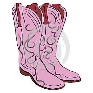 Cowgirl Boots Cartoon