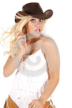 Cowgirl chaps shocked